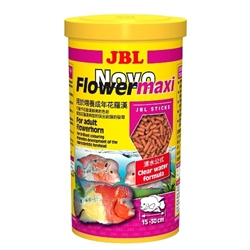 JBL NovoFlower maxi - Основной корм для больших флауэрхорнов, палочки, 1 л (440 г) - фото 23007