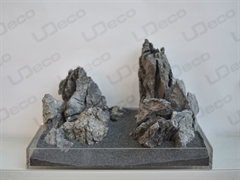 UDeco Grey Mountain MIX SET 15 - Натуральный камень "Серая гора" для оформления аквариумов и террариумов, набор 15 кг.