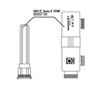 JBL AC Casing+mount+glass - Корпус, крепление и колба для УФ-стерилизатора AC 11 Вт